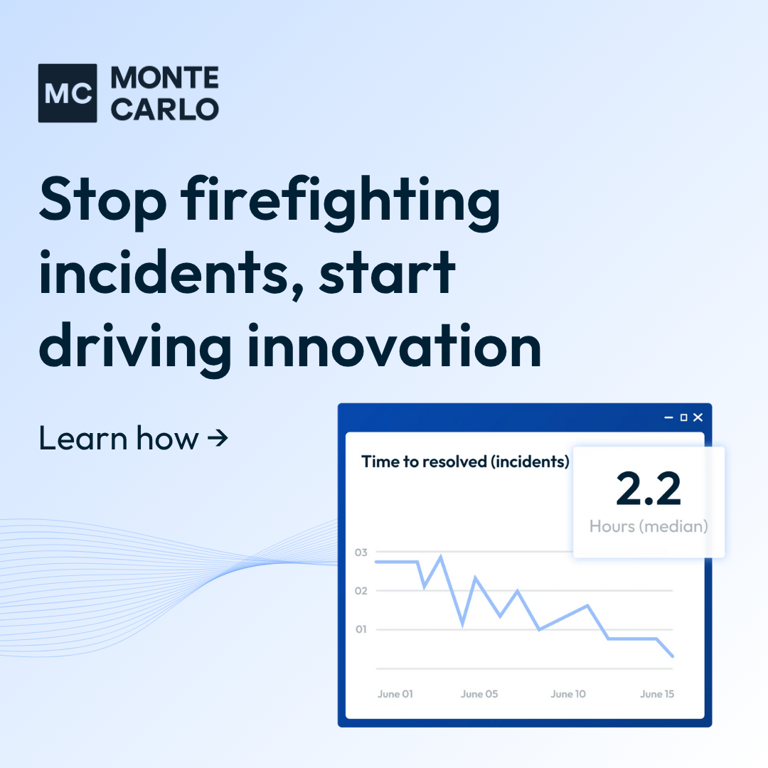 Monte Carlo Data ad from the Meta Ad Library: How Monte Carlo supports data engineers