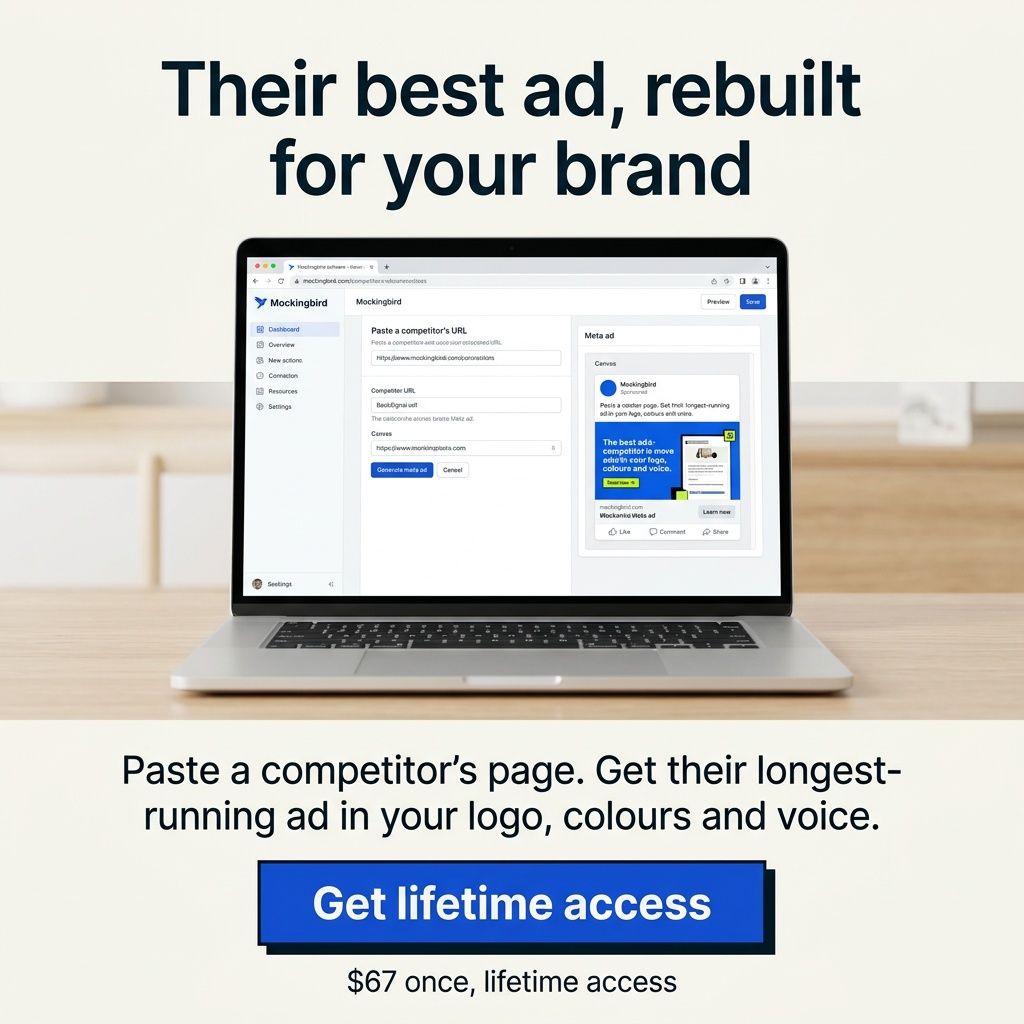 Mockingbird ad rebuilt from the BookSignal ad