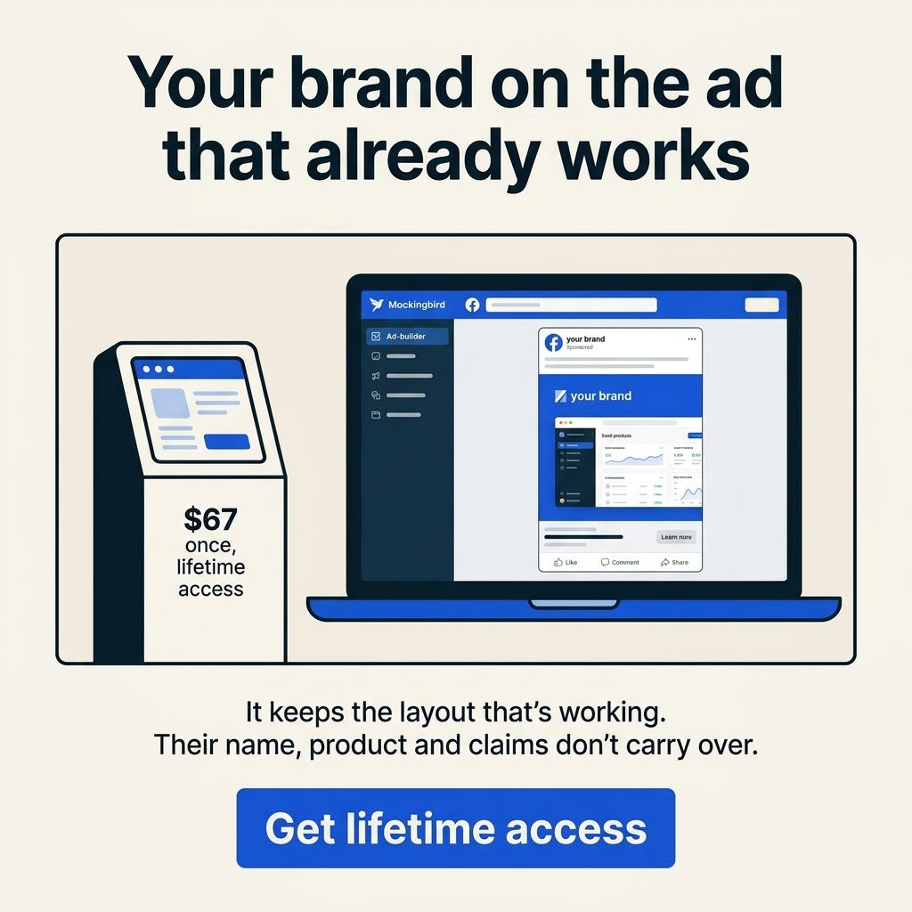 Mockingbird ad rebuilt from the BookSignal ad
