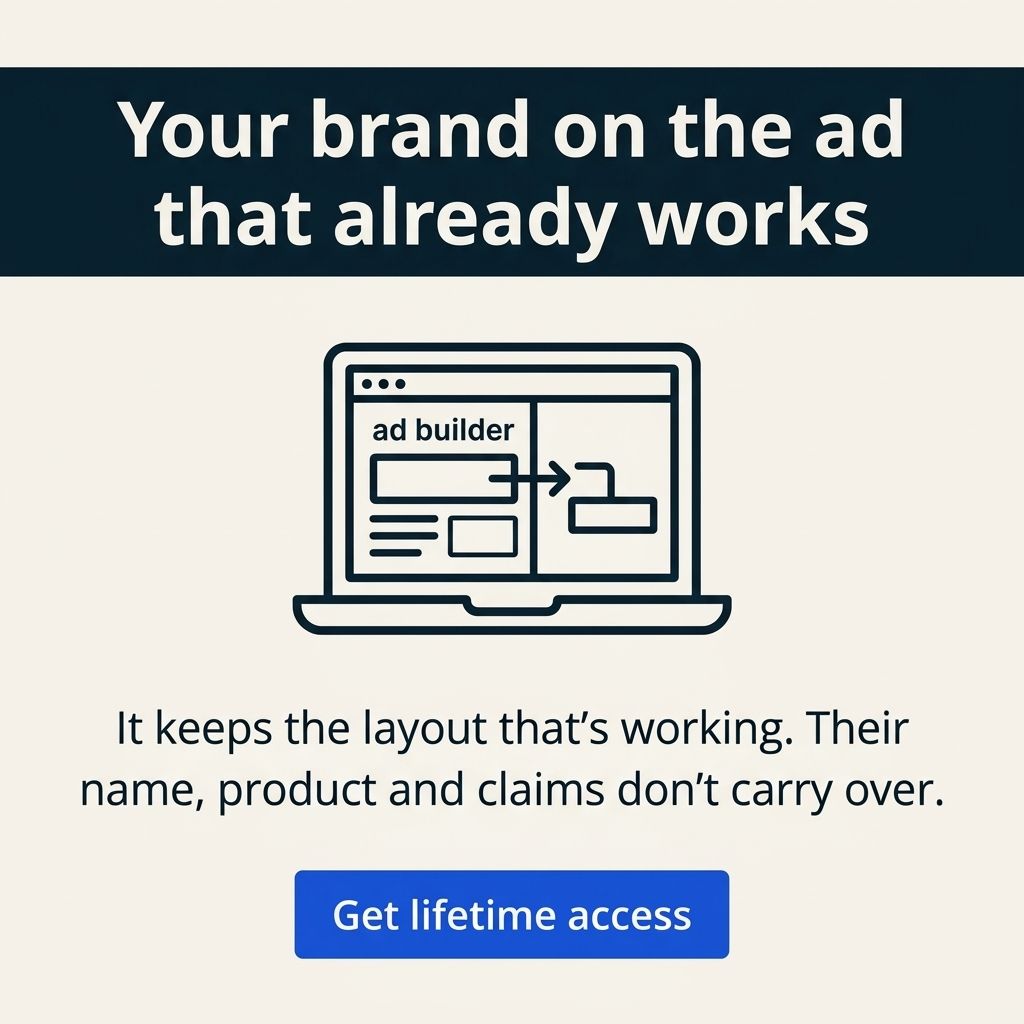 Mockingbird ad rebuilt from the AdRoll ad