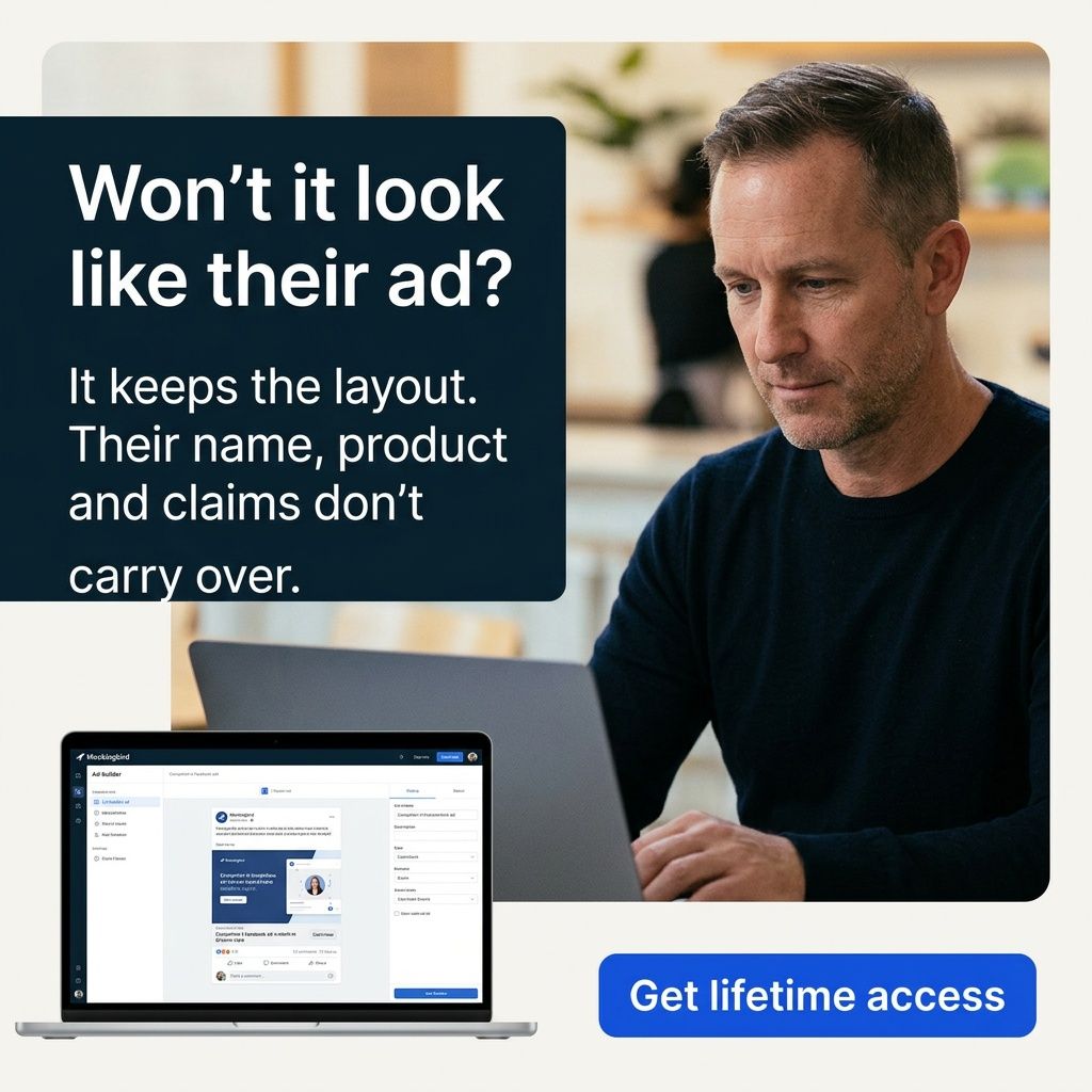 Mockingbird ad rebuilt from the Grammarly ad