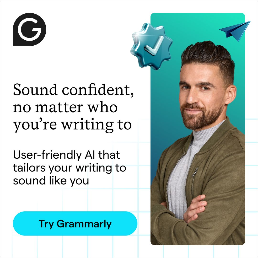 Grammarly ad from the Meta Ad Library