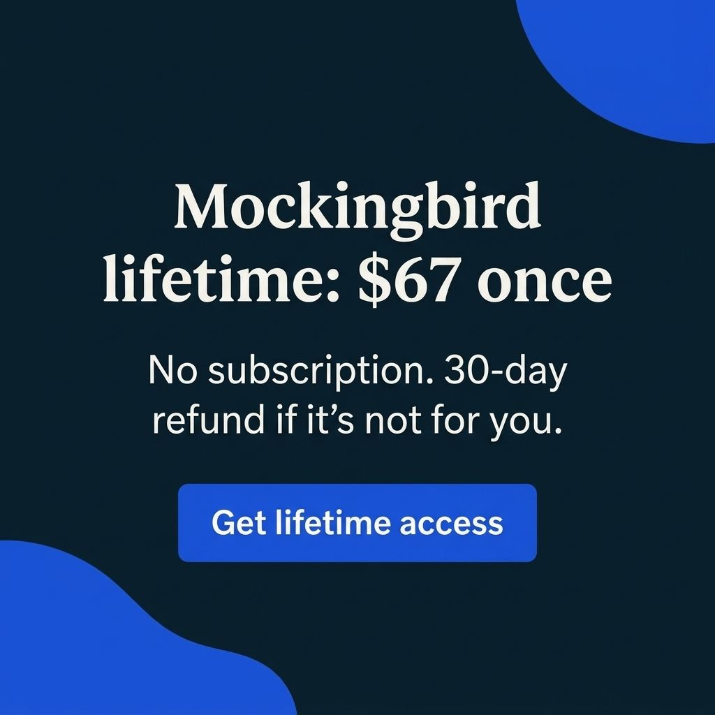 Mockingbird ad rebuilt from the HubSpot ad