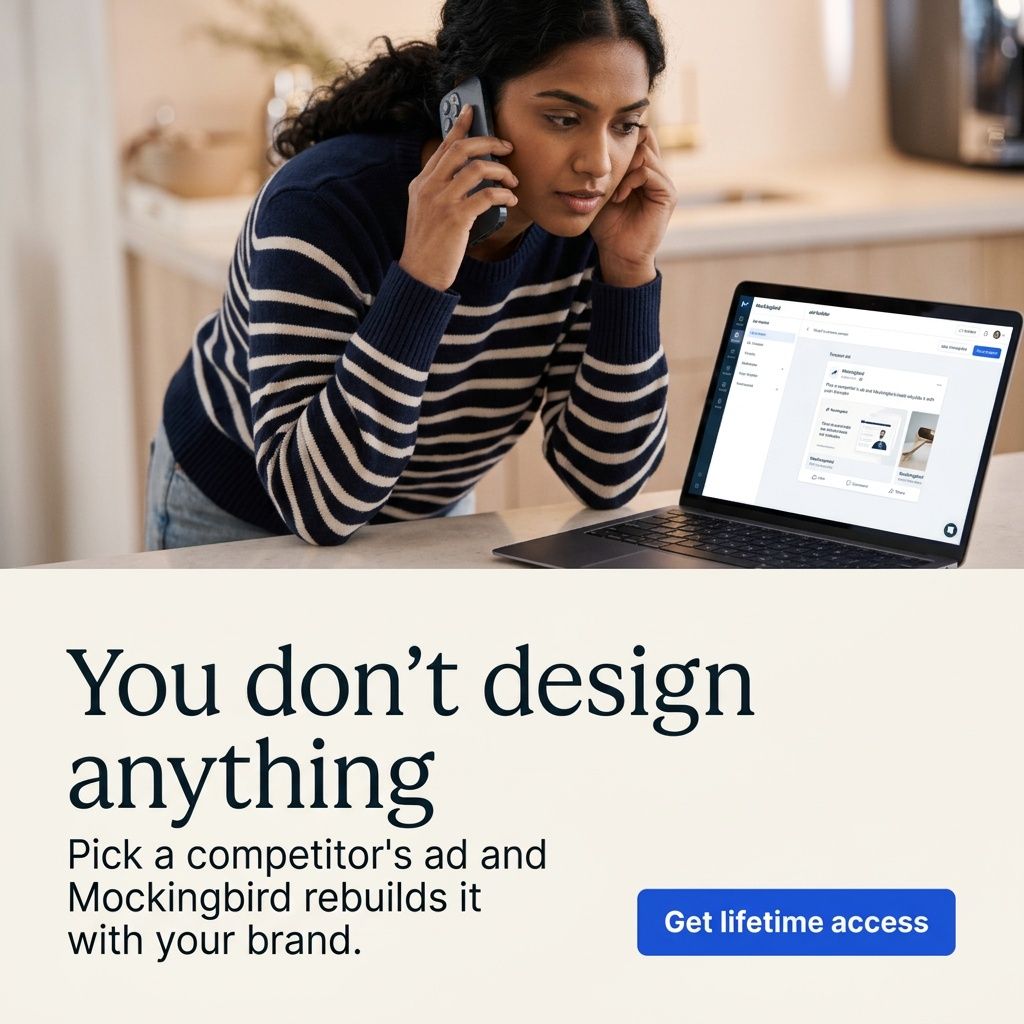 Mockingbird ad rebuilt from the HubSpot ad
